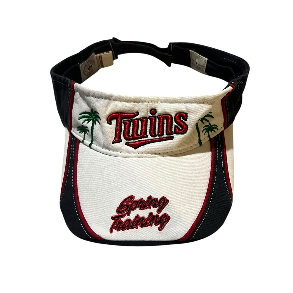 Minnesota Twins New Era MLB Spring Training Adult Navy Red Adjustable Visor Hat